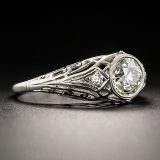 .94 Carat Diamond Art Deco Engagement Ring - GIA J/SI1