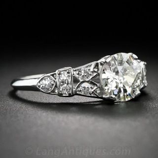 .94 Carat Diamond Art Deco Engagement Ring