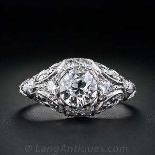 .94 Carat Vintage Diamond Engagement Ring
