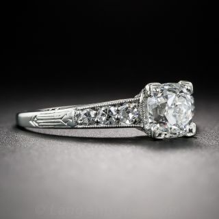 .95 Carat Art Deco Engagement Ring - GIA E-VS1