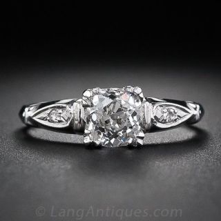 .95 Carat Diamond Art Deco Engagement Ring