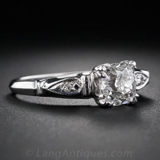.95 Carat Diamond Art Deco Engagement Ring