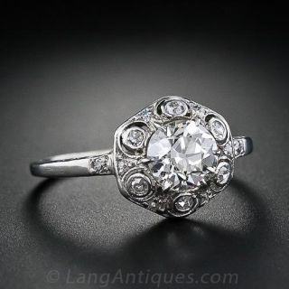 .95 Carat Edwardian Diamond Ring