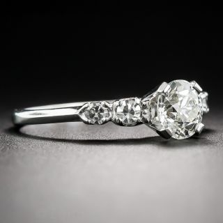 .95 Carat European-Cut Diamond Engagement Ring