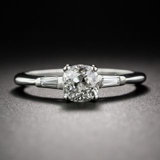 .95 Carat Old Mine-Cut Diamond Engagement Ring