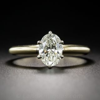 .95 Carat Oval Diamond Ring