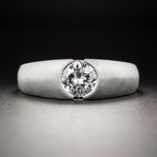 .95 Carat Platinum Diamond Gent's Ring - 1
