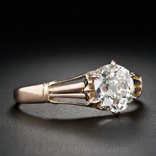 .95 Carat Victorian Diamond Solitaire