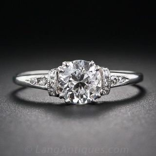 .95 Carat Vintage Diamond Engagement Ring