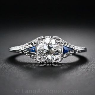 .95 Carat Vintage Diamond Engagement Ring