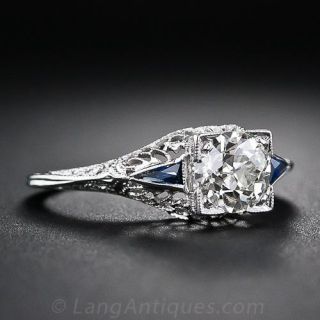 .95 Carat Vintage Diamond Engagement Ring