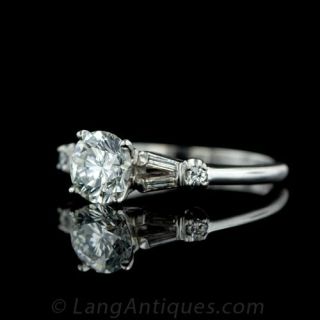 .95 ct. Center Stone Estate Diamond Ring