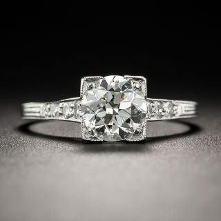 .96 Carat Art Deco Diamond Engagement Ring - GIA J VS1