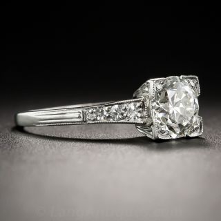 .96 Carat Art Deco Diamond Engagement Ring - GIA J VS1