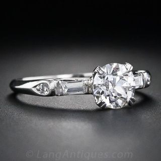 .96 Carat Platinum Diamond Engagement Ring