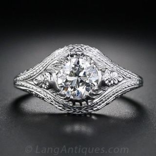 .97 Carat Diamond Antique Engagement Ring