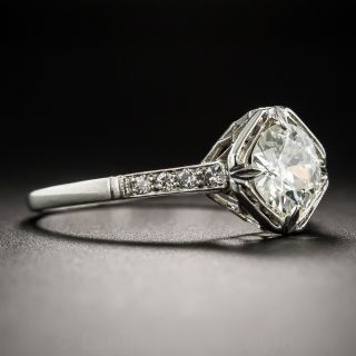 .97 Carat Diamond Art Deco Solitaire Engagement Ring - GIA L VS1