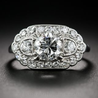 .97 Carat Vintage Diamond Engagement Ring GIA F-SI2
