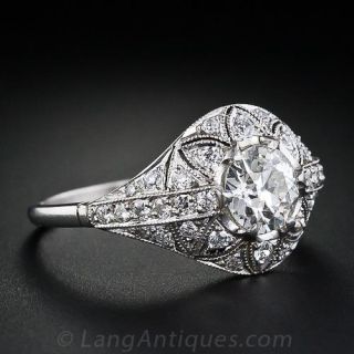 .98 Carat Diamond Edwardian Engagement Ring