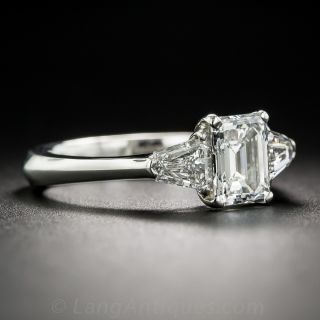 .98 Carat Emerald-Cut Diamond Ring - GIA E/VS1