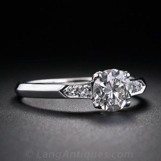 .98 Carat Vintage Diamond Engagement Ring