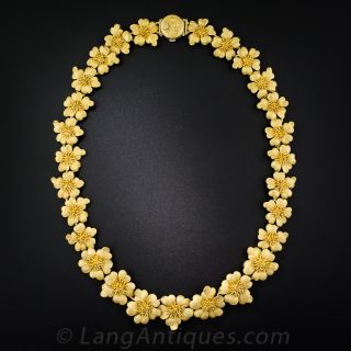 99.99% Pure Gold Goldmaster Flower Necklace