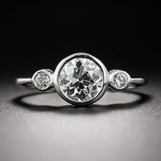 .99 Carat Center Diamond Three-Stone Ring