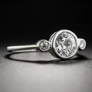 .99 Carat Center Diamond Three-Stone Ring