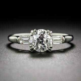 .99 Carat GIA - E/VS1 European-Cut Diamond Engagement Ring