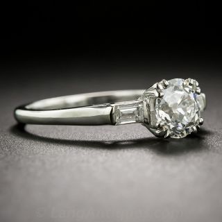 .99 Carat GIA - E/VS1 European-Cut Diamond Engagement Ring
