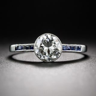 .99 Carat Diamond Art Deco Style Engagement Ring GIA H-VS2 