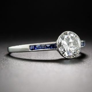 .99 Carat Diamond Art Deco Style Engagement Ring GIA H-VS2 