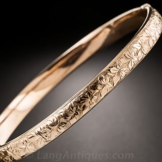 9K Engraved Bangle