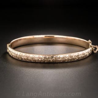 9K Engraved Bangle