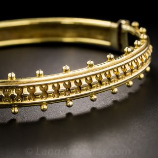 9K Victorian Gold Bangle