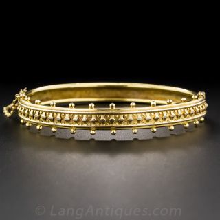9K Victorian Gold Bangle