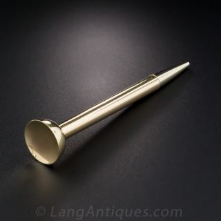 9K Yellow Gold Golf Tee Pencil