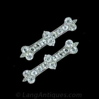 A Pair of Deco Diamond Barrettes Main View