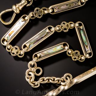 Abalone Pocket Watch Chain