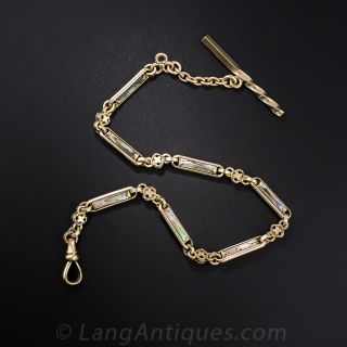 Abalone Pocket Watch Chain