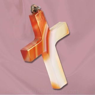 Agate Cross Pendant