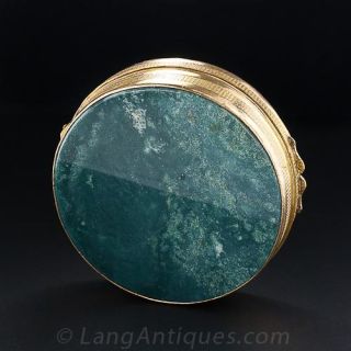 Agate Mosaic Box in Guilded Metal