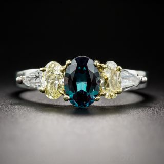 Alexandrite and Fancy Yellow Diamond Ring by Mark Henry