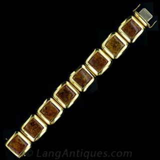 Amber Link Bracelet