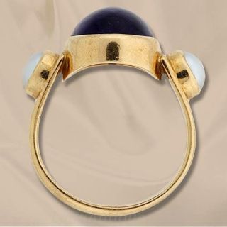 Amethyst and Pearl Fashion Ring