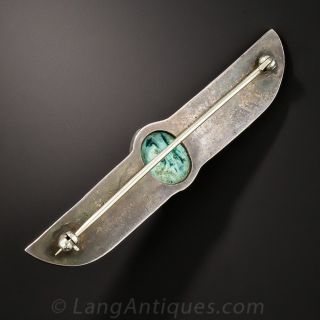 Egyptian Revival Scarab Pin