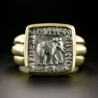 Ancient Elephant Coin Ring - 3