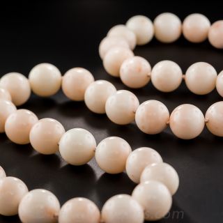 Angel Skin Coral Bead Necklace - 2