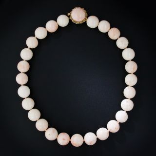 Angel Skin Coral Bead Necklace - 6