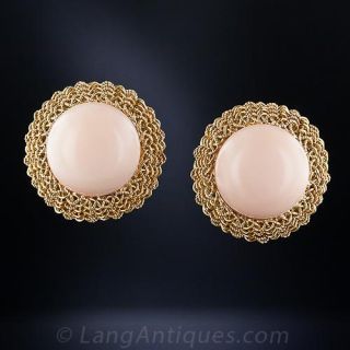 Angel Skin Coral Earrings